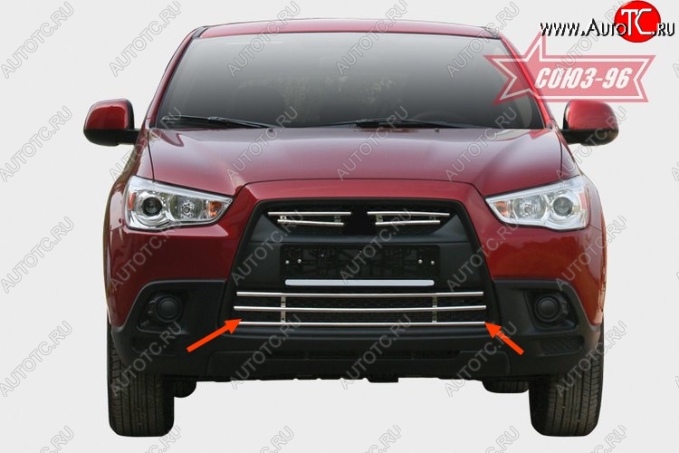 5 579 р. Декоративный элемент воздухозаборника Souz-96 (d16) Mitsubishi ASX дорестайлинг (2010-2012)  с доставкой в г. Тольятти