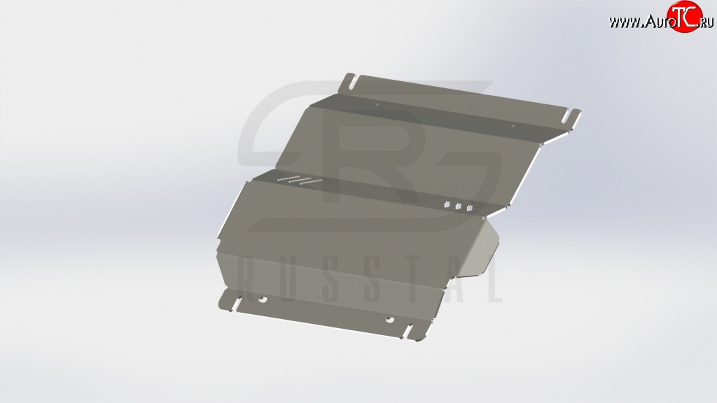 2 449 р. Защита картера двигателя Russtal Mitsubishi L200 4  дорестайлинг (2006-2014)  с доставкой в г. Тольятти