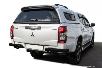 Защита заднего бампера Slitkoff (Ø 76 мм, без бампера) Mitsubishi L200 5 KK,KL рестайлинг (2018-2022)