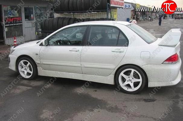 6 699 р. Пороги накладки EVO 9 Mitsubishi Lancer 9 2-ой рестайлинг универсал (2005-2009) (Неокрашенные)  с доставкой в г. Тольятти