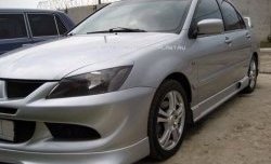 499 р. Реснички на фары Style v2 Mitsubishi Lancer 9 1-ый рестайлинг седан (2003-2005) (Неокрашенные)  с доставкой в г. Тольятти. Увеличить фотографию 2