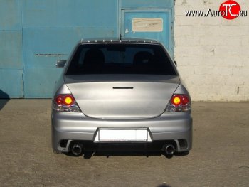 18 499 р. Задний бампер INGS Extreem Mitsubishi Lancer 9 2-ой рестайлинг седан (2005-2009) (Неокрашенный)  с доставкой в г. Тольятти. Увеличить фотографию 4