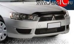 Дефлектор капота NovLine (короткий) Mitsubishi Lancer 10 CY хэтчбек 5 дв рестайлинг (2011-2017)