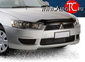 3 499 р. Дефлектор капота NovLine (короткий) Mitsubishi Lancer 10 CY хэтчбэк дорестайлинг (2007-2010)  с доставкой в г. Тольятти