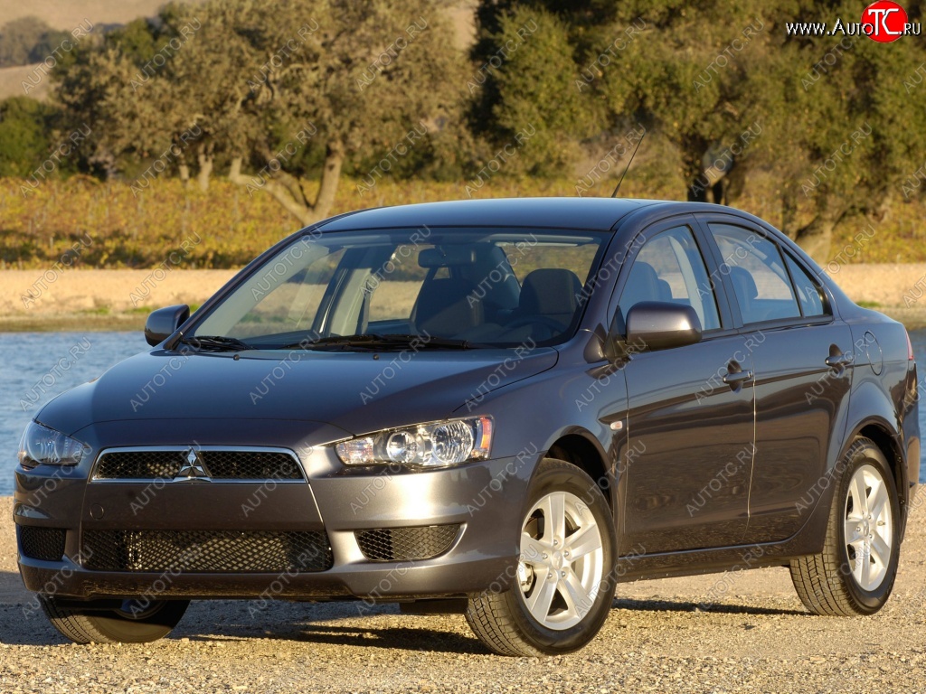 5 999 р. Передний бампер Стандартный Mitsubishi Lancer 10 CY седан дорестайлинг (2007-2010)  с доставкой в г. Тольятти