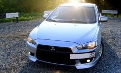 949 р. Подиум гос. номера EVO №1 Mitsubishi Lancer 10 CY хэтчбэк дорестайлинг (2007-2010) (Гладкий пластик)  с доставкой в г. Тольятти. Увеличить фотографию 5