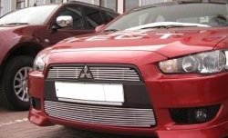 Декоративная вставка решетки радиатора Berkut Mitsubishi Lancer 10 CY хэтчбэк дорестайлинг (2007-2010)