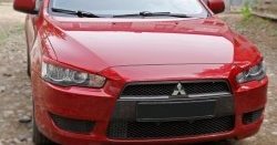 549 р. Реснички на фары RA Mitsubishi Lancer 10 CY хэтчбэк дорестайлинг (2007-2010) (Неокрашенные)  с доставкой в г. Тольятти. Увеличить фотографию 4