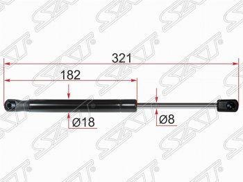 Газовый упор крышки багажника SAT Mitsubishi Lancer 10 CY хэтчбэк дорестайлинг (2007-2010)