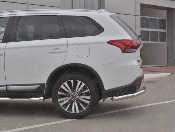 16 799 р. Защита заднего бампера (Ø63 мм, нержавейка) RUSSTAL Mitsubishi Outlander GF 3-ий рестайлинг (2018-2022)  с доставкой в г. Тольятти. Увеличить фотографию 3