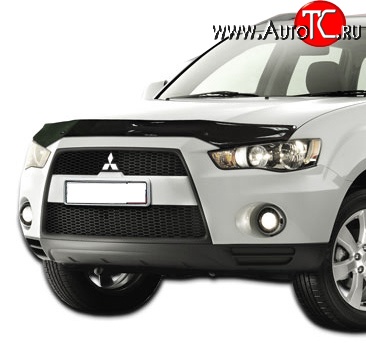 3 299 р. Дефлектор капота NovLine Mitsubishi Outlander XL (CW)  рестайлинг (2010-2013)  с доставкой в г. Тольятти