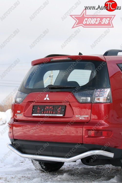 10 799 р. Защита заднего бампера Souz-96 (d60) Mitsubishi Outlander XL (CW)  рестайлинг (2010-2013)  с доставкой в г. Тольятти