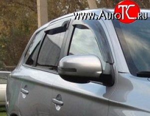 999 р. Комплект дефлекторов окон (ветровиков) 4 шт. Russtal Mitsubishi Outlander GF дорестайлинг (2012-2014)  с доставкой в г. Тольятти