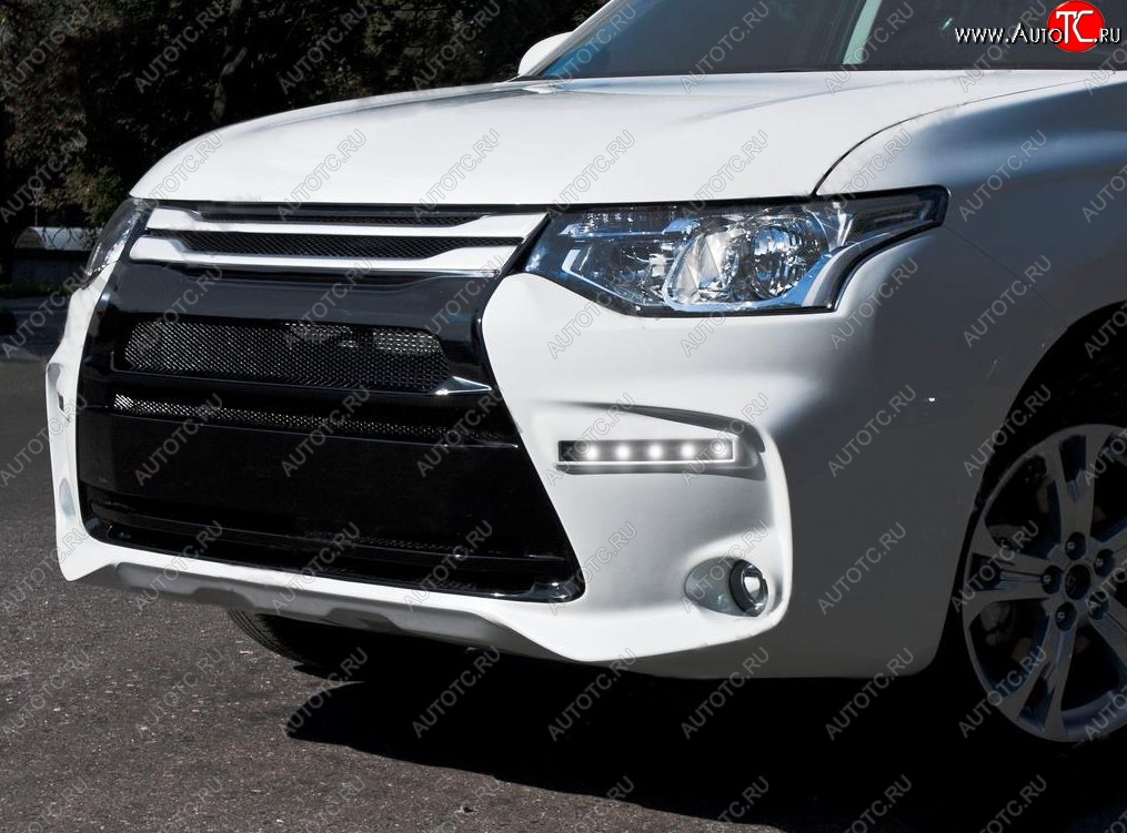 29 999 р. Передний бампер Tuning-Sport  Mitsubishi Outlander  GF (2012-2014) дорестайлинг (Неокрашенный)  с доставкой в г. Тольятти