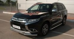 26 999 р. Широкая защита порогов SLITKOFF Mitsubishi Outlander GF 2-ой рестайлинг (2015-2018)  с доставкой в г. Тольятти. Увеличить фотографию 4