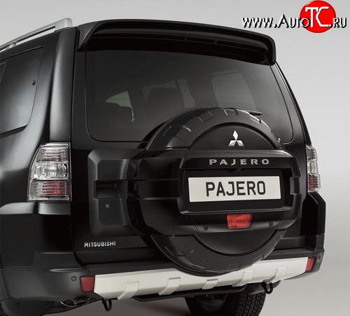 3 499 р. Чехол (кожух) запасного колеса Стандартный Mitsubishi Pajero 4 V80 3 дв. 1-ый рестайлинг (2011-2014) (Неокрашенный)  с доставкой в г. Тольятти