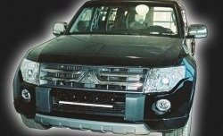 Накладка на передний бампер (Wagon) CT Mitsubishi Pajero 4 V90 дорестайлинг (2006-2011)