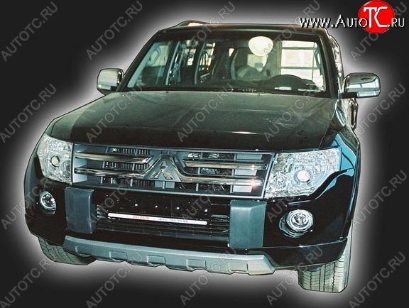 11 549 р. Накладка на передний бампер (Wagon) CT Mitsubishi Pajero 4 V90 дорестайлинг (2006-2011) (Неокрашенная)  с доставкой в г. Тольятти