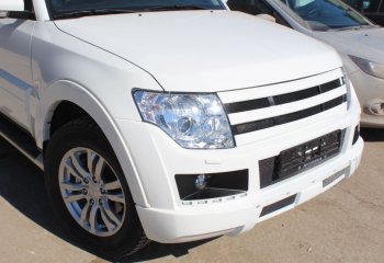 32 999 р. Бампер передний Broomer Design Mitsubishi Pajero 4 V90 дорестайлинг (2006-2011) (Неокрашенный)  с доставкой в г. Тольятти. Увеличить фотографию 2