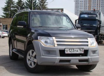 32 999 р. Бампер передний Broomer Design Mitsubishi Pajero 4 V90 дорестайлинг (2006-2011) (Неокрашенный)  с доставкой в г. Тольятти. Увеличить фотографию 3