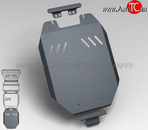 699 р. Защита раздаточной коробки Novline (2.5, МКПП/АКПП, 3 мм) Mitsubishi Pajero Sport PB дорестайлинг (2008-2013)  с доставкой в г. Тольятти
