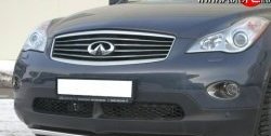 14 399 р. Защита переднего бампера (Ø42 мм, нержавейка) SLITKOFF  INFINITI EX35  J50 (2007-2013)  с доставкой в г. Тольятти. Увеличить фотографию 1