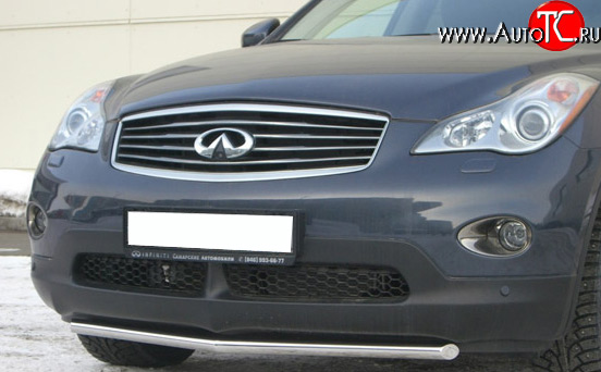 14 399 р. Защита переднего бампера (Ø42 мм, нержавейка) SLITKOFF INFINITI EX35 J50 (2007-2013)  с доставкой в г. Тольятти