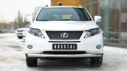 16 299 р. Одинарная защита переднего бампера SLITKOFF диаметром 76 мм Lexus RX270 AL10 дорестайлинг (2010-2012)  с доставкой в г. Тольятти. Увеличить фотографию 2