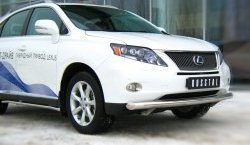 16 299 р. Одинарная защита переднего бампера SLITKOFF диаметром 76 мм Lexus RX270 AL10 дорестайлинг (2010-2012)  с доставкой в г. Тольятти. Увеличить фотографию 3