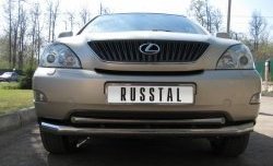 16 999 р. Защита переднего бампера (2 трубыØ63 и 42 мм, нержавейка) SLITKOFF Lexus RX300 XU30 дорестайлинг (2003-2006)  с доставкой в г. Тольятти. Увеличить фотографию 2