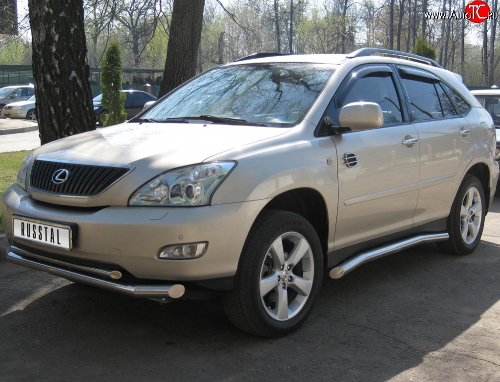 23 799 р. Защита порогов из труб d76 SLITKOFF Lexus RX350 XU30 дорестайлинг (2003-2006)  с доставкой в г. Тольятти