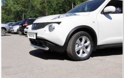 12 549 р. Одинарная защита переднего бампера SLITKOFF диаметром 63 мм Nissan Juke 1 YF15 дорестайлинг (2010-2014)  с доставкой в г. Тольятти. Увеличить фотографию 6