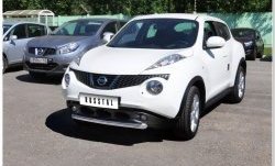 12 549 р. Одинарная защита переднего бампера SLITKOFF диаметром 63 мм Nissan Juke 1 YF15 дорестайлинг (2010-2014)  с доставкой в г. Тольятти. Увеличить фотографию 7