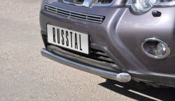 9 699 р. Одинарная защита переднего бампера Russtal диаметром 63 мм Nissan X-trail 2 T31 рестайлинг (2010-2015)  с доставкой в г. Тольятти. Увеличить фотографию 2