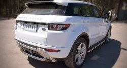 15 349 р. Защита заднего бампера (Ø76 мм, нержавейка, Dynamic) SLITKOFF Land Rover Range Rover Evoque 1 L538 дорестайлинг 5 дв. (2011-2015)  с доставкой в г. Тольятти. Увеличить фотографию 2