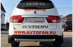 17 399 р. Защита заднего бампера (Ø76 мм, нержавейка) SLITKOFF  SSANGYONG Kyron (2005-2007) дорестайлинг  с доставкой в г. Тольятти. Увеличить фотографию 1