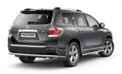 7 799 р. Защита порогов Petroil Tuning из круглой трубы диаметром 63 мм Toyota Highlander XU40 рестайлинг (2010-2013)  с доставкой в г. Тольятти. Увеличить фотографию 2