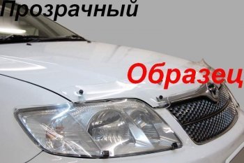 2 289 р. Дефлектор капота CA-Plastiс exclusive  Nissan AD  Y12 (2006-2016) дорестайлинг (Classic прозрачный, Без надписи)  с доставкой в г. Тольятти. Увеличить фотографию 2