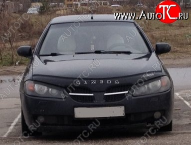 999 р. Дефлектор капота Russtal Nissan Almera N16 седан дорестайлинг (2000-2003)  с доставкой в г. Тольятти