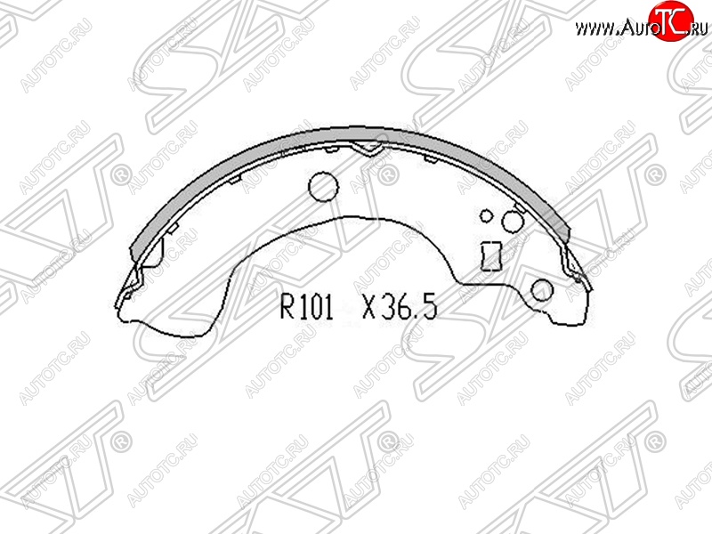 1 059 р. Колодки тормозные SAT (задние) Nissan Almera N16 седан дорестайлинг (2000-2003)  с доставкой в г. Тольятти