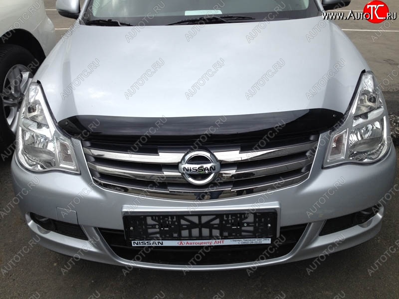 3 299 р. Дефлектор капота NovLine-Autofamily Nissan Almera G15 седан (2012-2019)  с доставкой в г. Тольятти