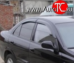 2 899 р. Дефлекторы окон (ветровики) Novline 4 шт. Nissan Almera G15 седан (2012-2019)  с доставкой в г. Тольятти