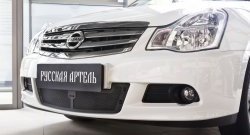 Защитная сетка решетки переднего бампера РА Nissan Almera G15 седан (2012-2019)