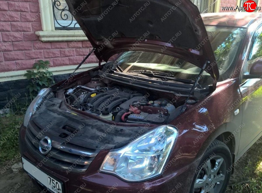 2 199 р. Газовые упоры капота Berkut Nissan Almera G15 седан (2012-2019)  с доставкой в г. Тольятти