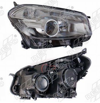 Правая фара (Евросвет) DEPO Nissan Qashqai 1 J10 рестайлинг (2010-2013)