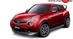 3 999 р. Накладка на передний бампер Impul Nissan Juke 1 YF15 дорестайлинг (2010-2014) (Неокрашенная)  с доставкой в г. Тольятти. Увеличить фотографию 8