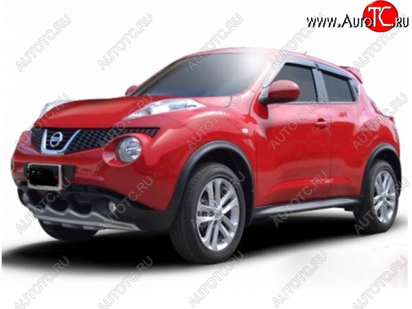 4 999 р. Накладка на передний бампер Impul-style Nissan Juke 1 YF15 дорестайлинг (2010-2014) (Неокрашенная)  с доставкой в г. Тольятти