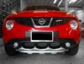 4 999 р. Накладка на передний бампер Impul-style Nissan Juke 1 YF15 дорестайлинг (2010-2014) (Неокрашенная)  с доставкой в г. Тольятти. Увеличить фотографию 2