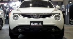 5 249 р. Решётка радиатора Impul Nissan Juke 1 YF15 дорестайлинг (2010-2014) (Неокрашенная)  с доставкой в г. Тольятти. Увеличить фотографию 2