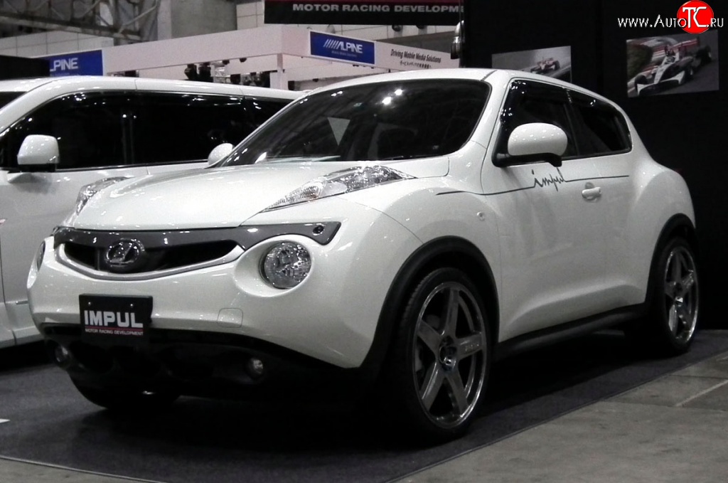 5 249 р. Решётка радиатора Impul Nissan Juke 1 YF15 дорестайлинг (2010-2014) (Неокрашенная)  с доставкой в г. Тольятти